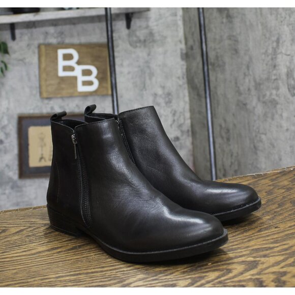 David Tate Womens Leather Cubana Bootie CUBANA-001 Black 9N - Picture 1 of 9